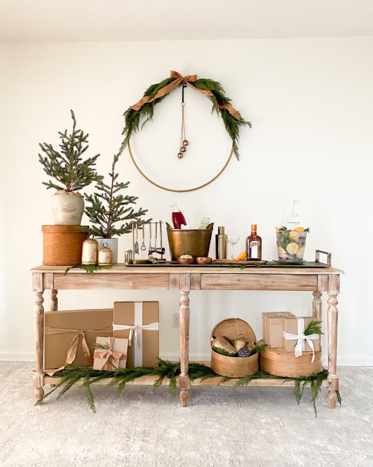 Learn How to Set Up a Festive Home Bar with Furniture You Already Own Apartment Therapy